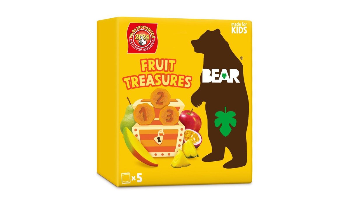 Bear Fruit Treasures Tropical mango a marakuja 5x20g