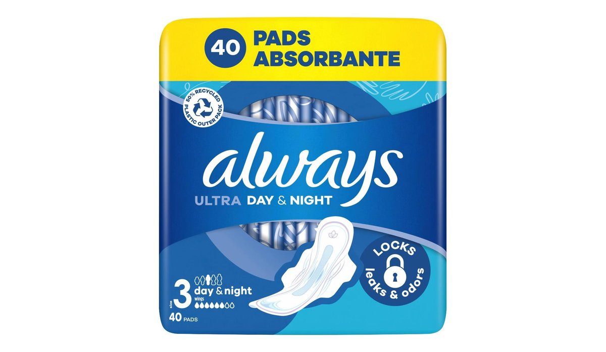 Always Ultra Vložky Den a Noc 40ks