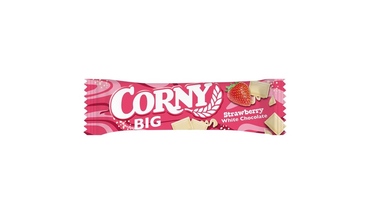 Corny BIG cereální tyčinka jahoda-bílá čokoláda 40g