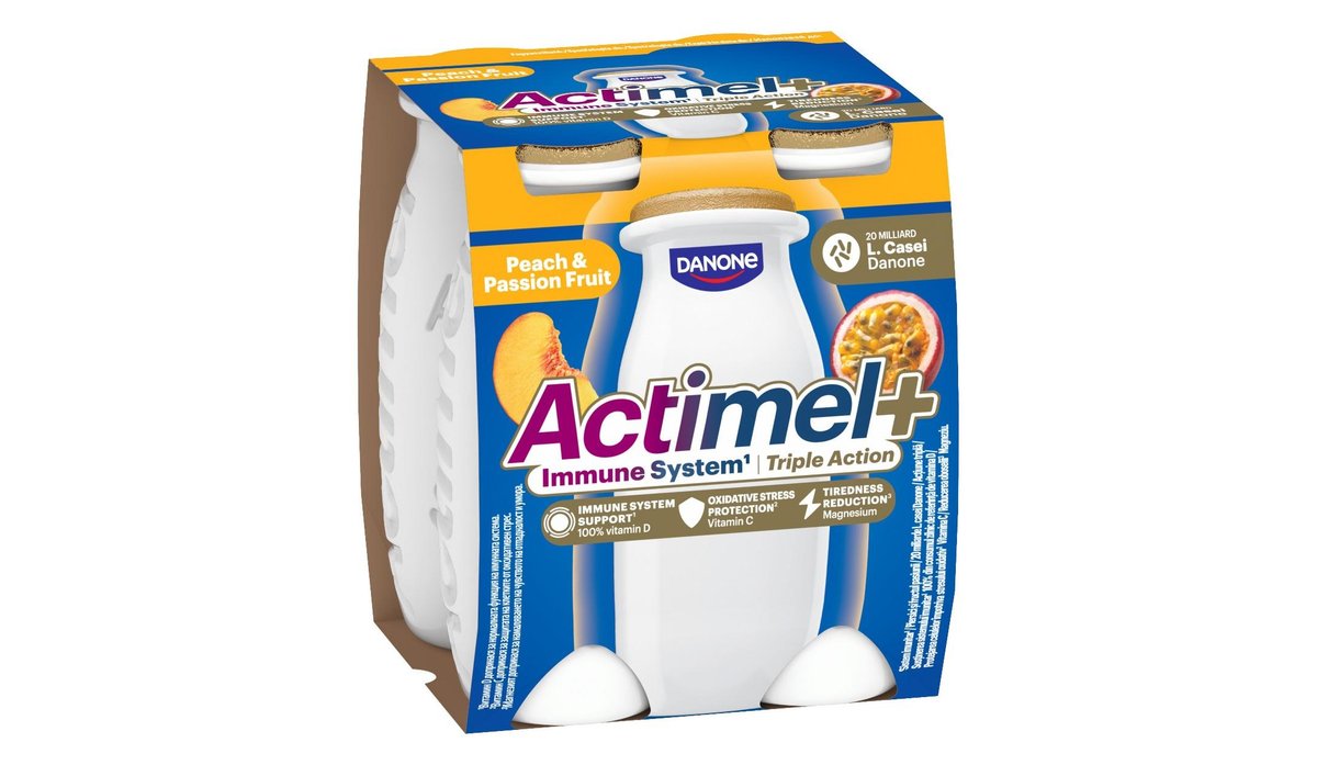Actimel Triple Action Broskev - Marakuja 4x100g