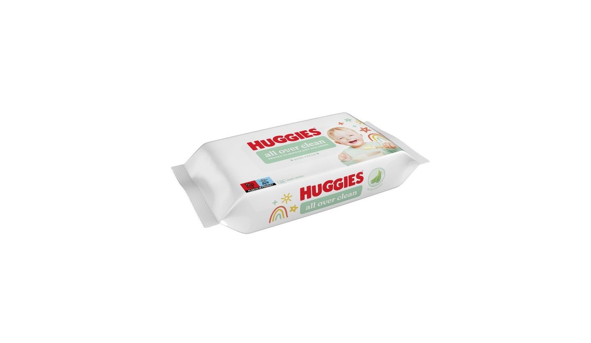 HUGGIES All Over Clean Vlhčené ubrousky 56 ks