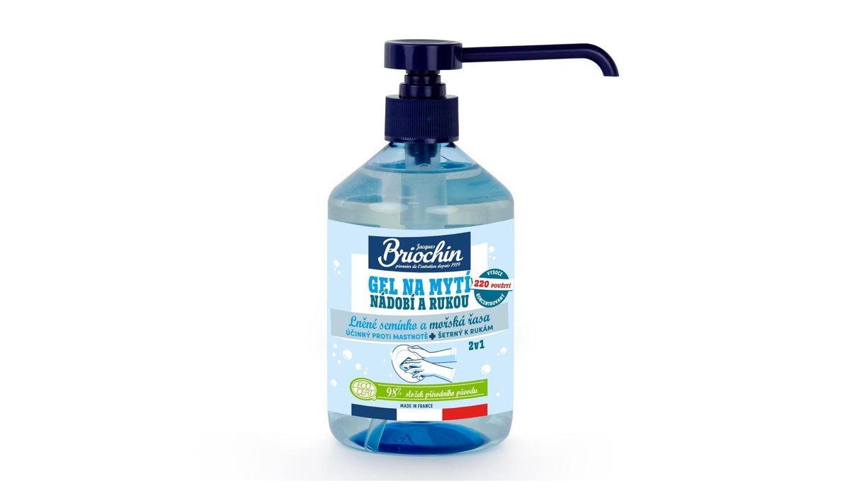Briochin Gel na mytí nádobí i rukou 2v1 moře 500ml