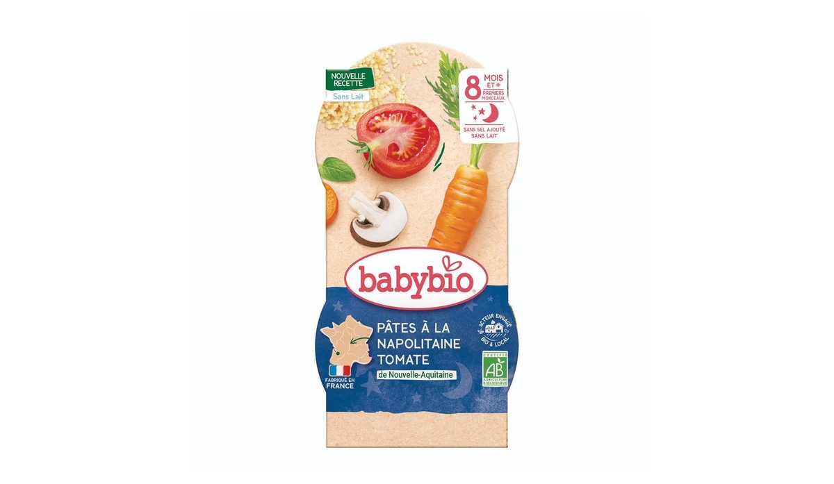 Babybio Neapolské těstoviny 2x200 g