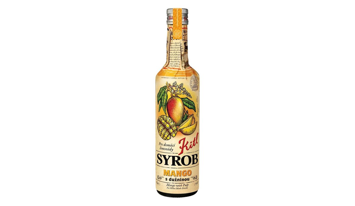 Kitl Syrob s příchutí Mango s dužninou 0,5l