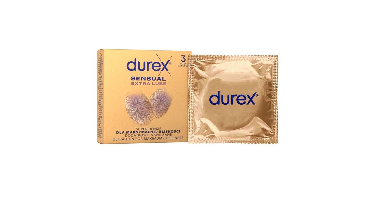 Презервативы Durex Sensual Extra Lube, 3 шт.