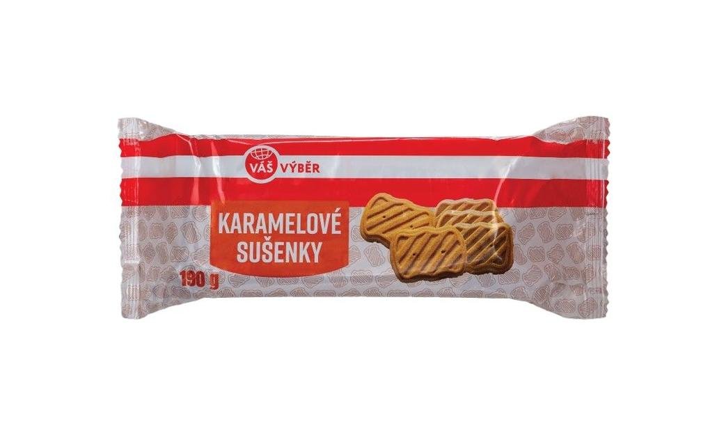 Váš Výběr Karamelové sušenky 190g