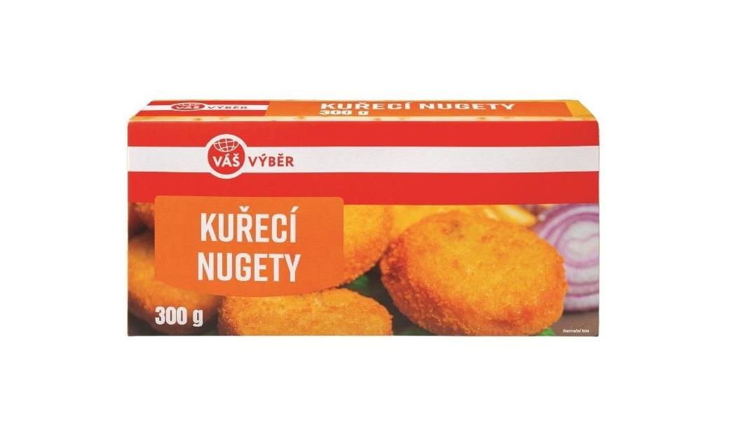Váš Výběr Smažené kuřecí nugety mražené 300 g