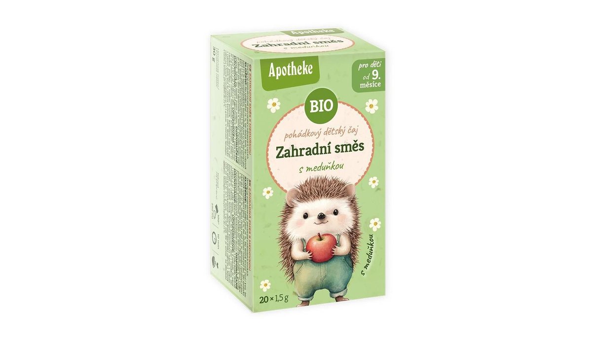 Apotheke BIO čaj dětský Zahradní směs s meduňkou 20x1,5g