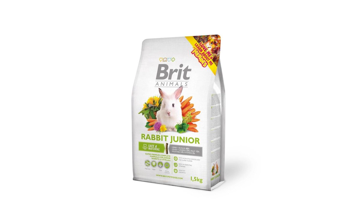 Brit Animals  Rabbit Junior Complete 1500g