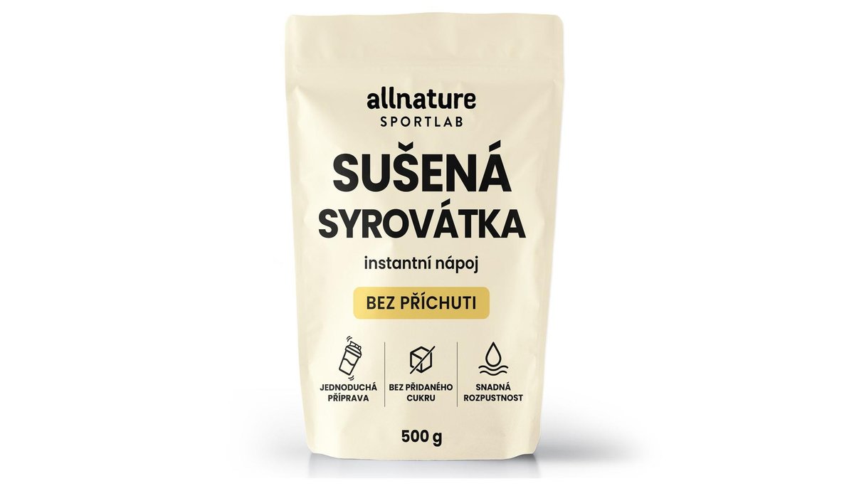 Allnature Sportlab Syrovátka sušená 500 g