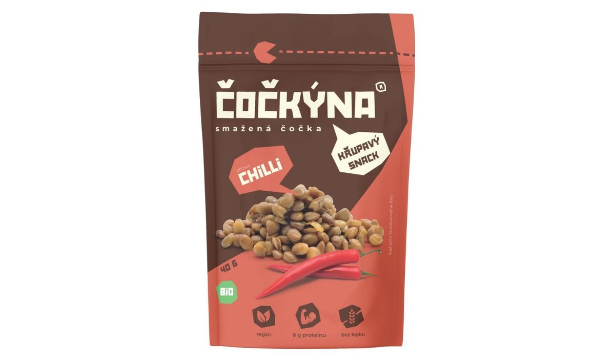 Čočkýna Smažená čočka BIO chilli 40g
