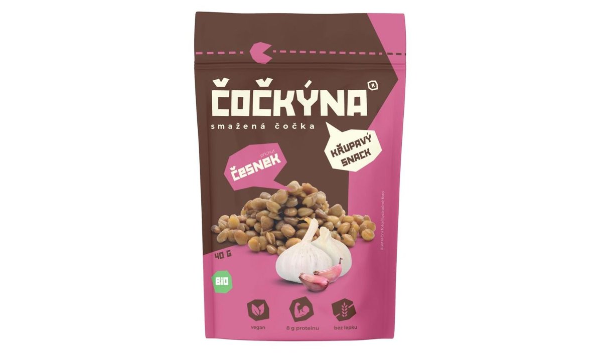 Čočkýna Smažená čočka BIO česnek 40g