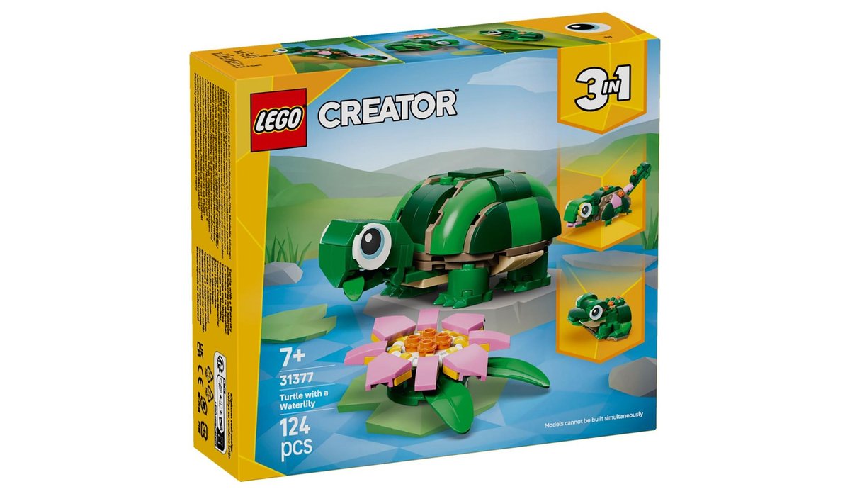 LEGO® Creator 3 в 1 31377 Черепаха с водяной лилией