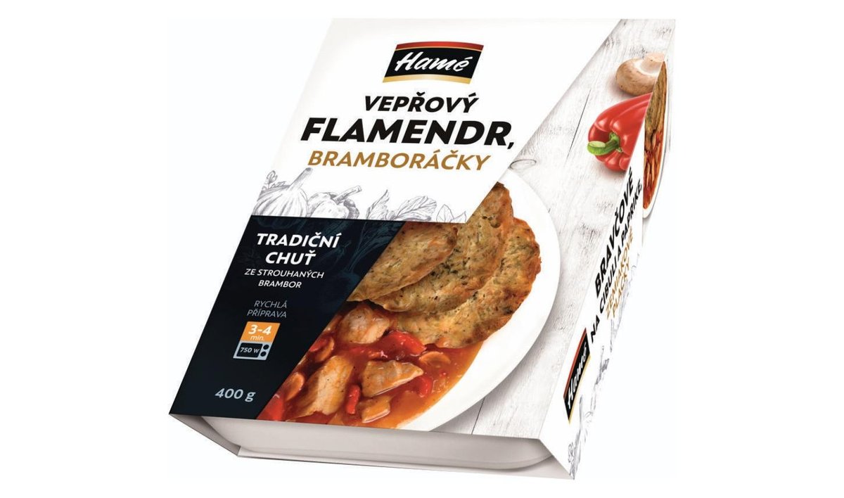 Hamé Vepřový flamendr s bramboráky 400g