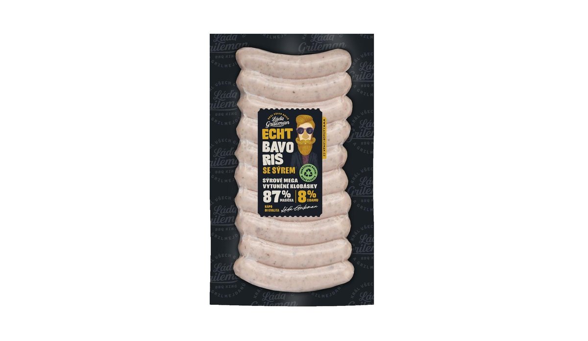 Láďa Grileman ECHT BAVORIŠ SE SÝREM 220g