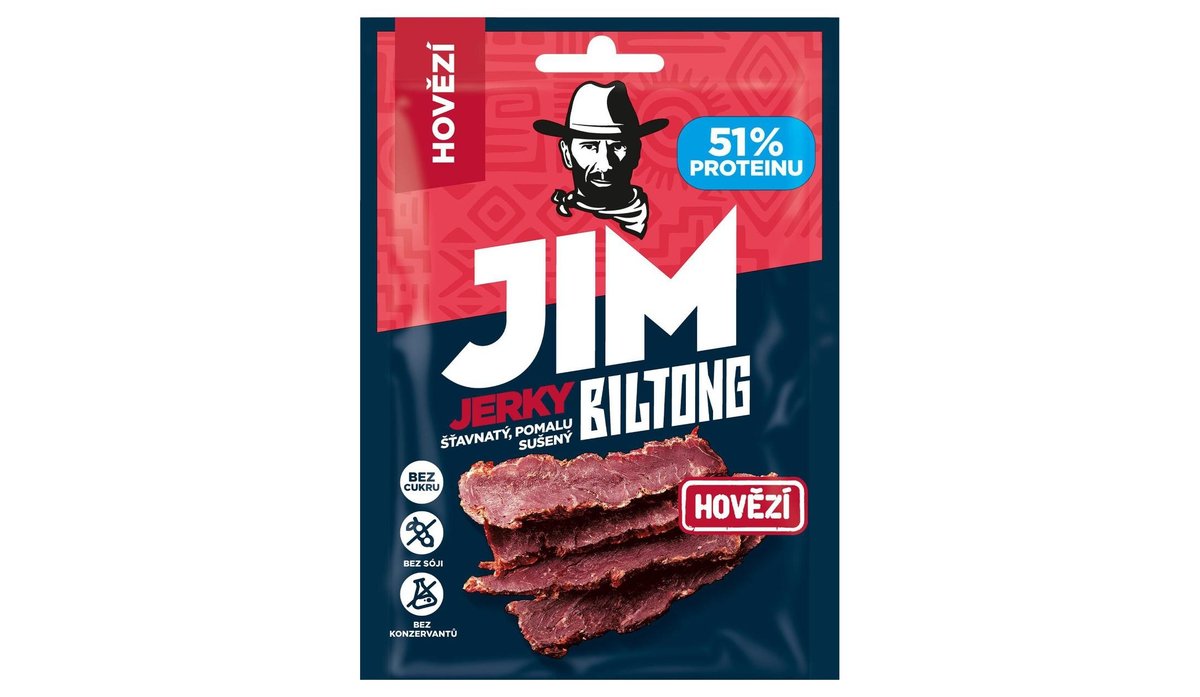 Jim Jerky Biltong hovězí 20g