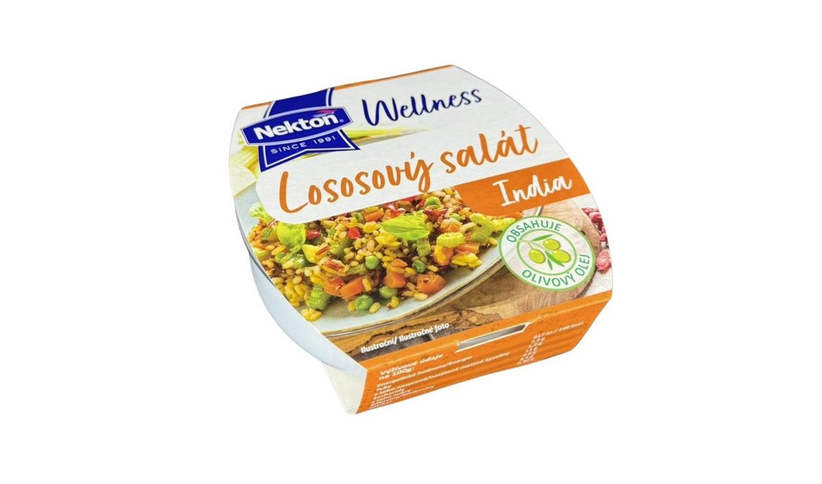 Nekton Wellness lososový salát india 160g
