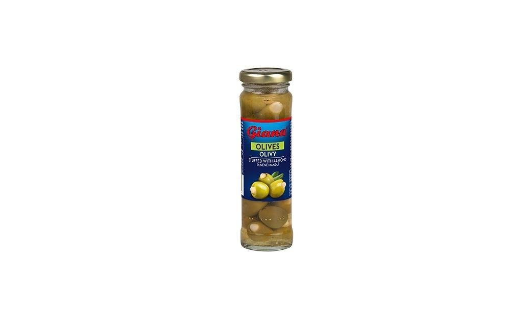 Giana Olivy zelené plněné mandlí 140g