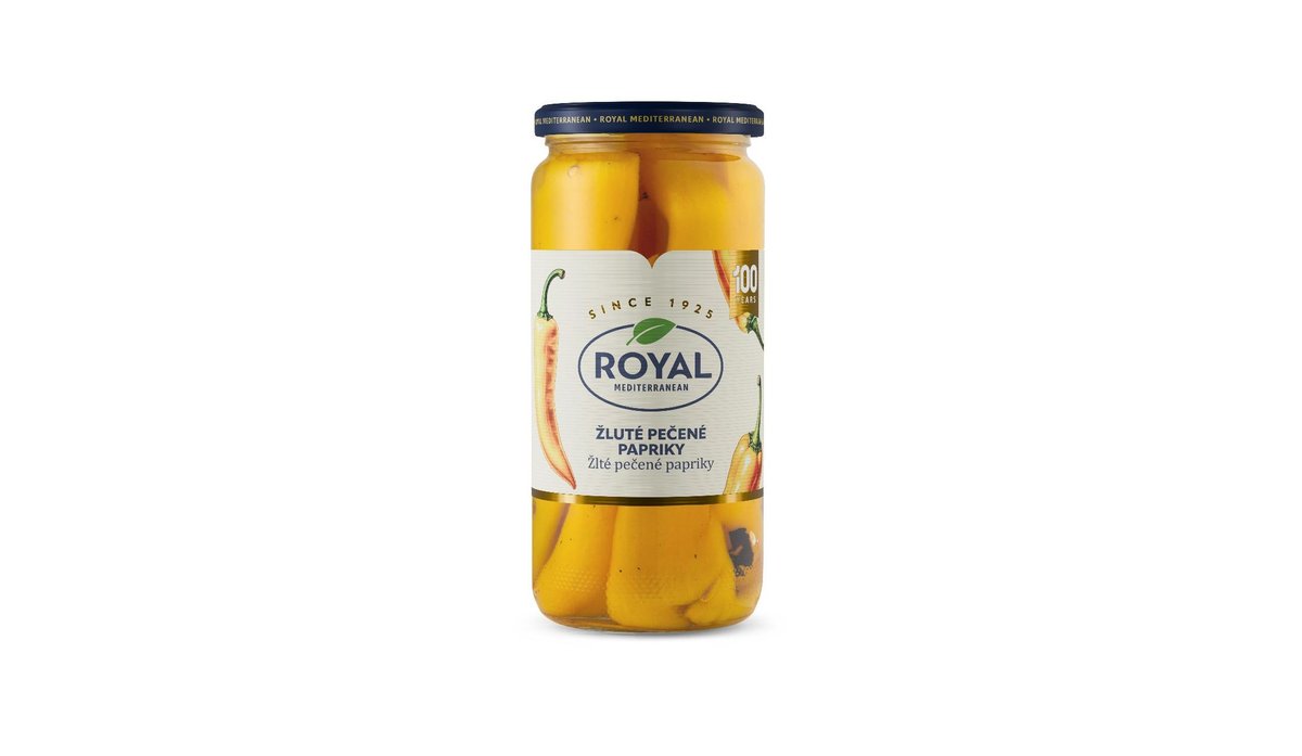Royal Žlutá pečená paprika 465g