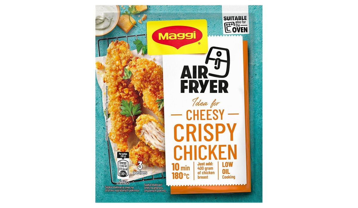 Maggi Air fryer nápady křupavé kuře se sýrem 70g