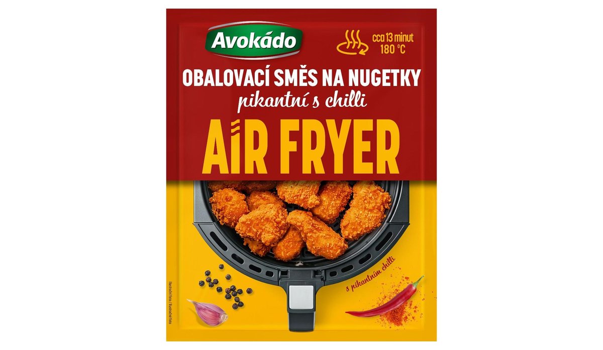 Avokádo Air Fryer Obalovací směs na nugetky pikantní s chilli 68g