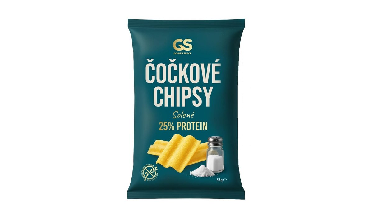 Golden Snack Čočkové chipsy solené 25% protein