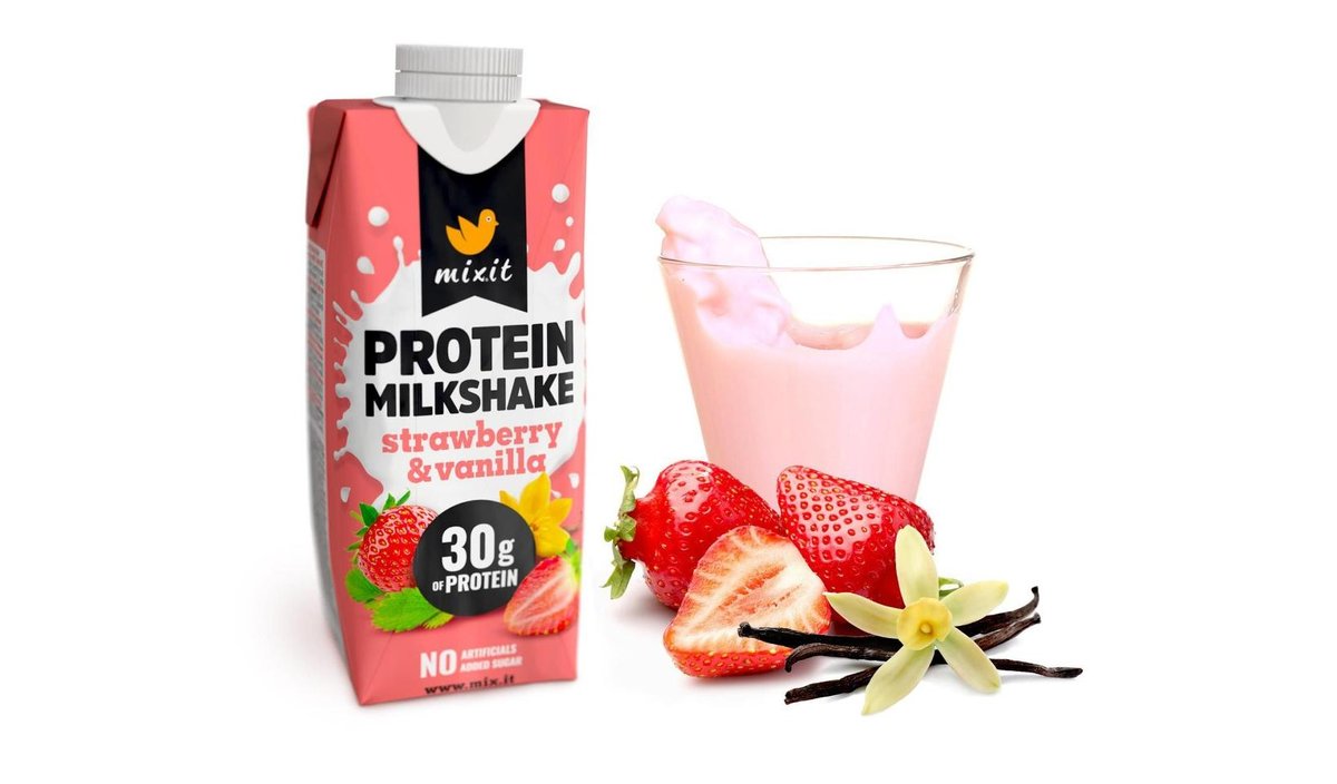 Mixit proteinový milkshake - Jahoda & vanilka 330ml