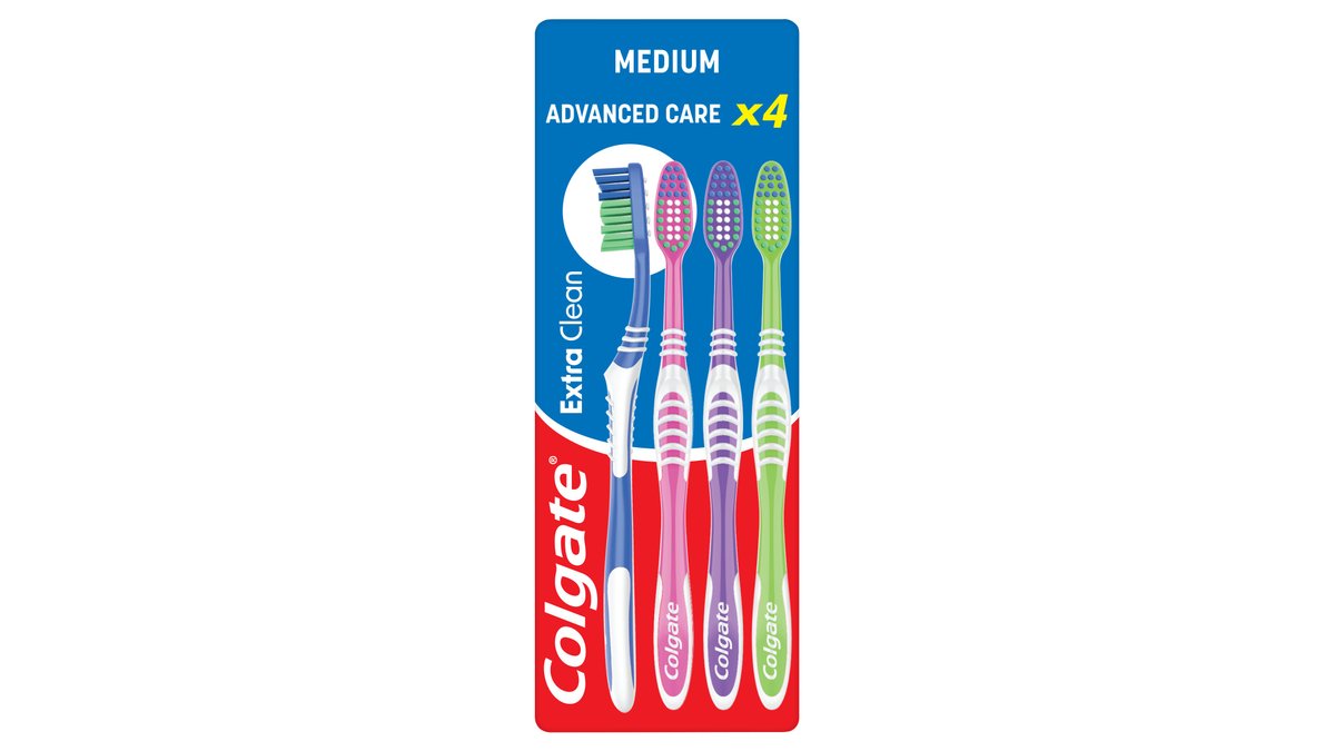 Tandbørster Extra Clean Medium, Colgate