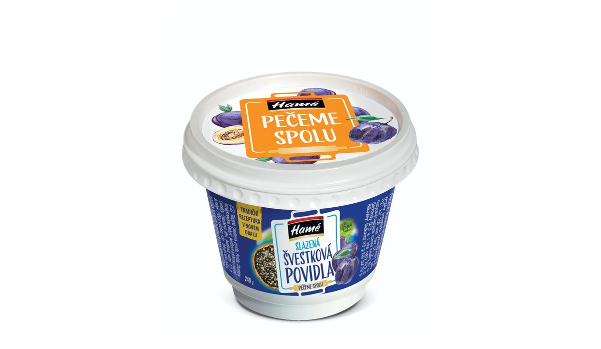 Hamé Slazená švestková povidla 240 g