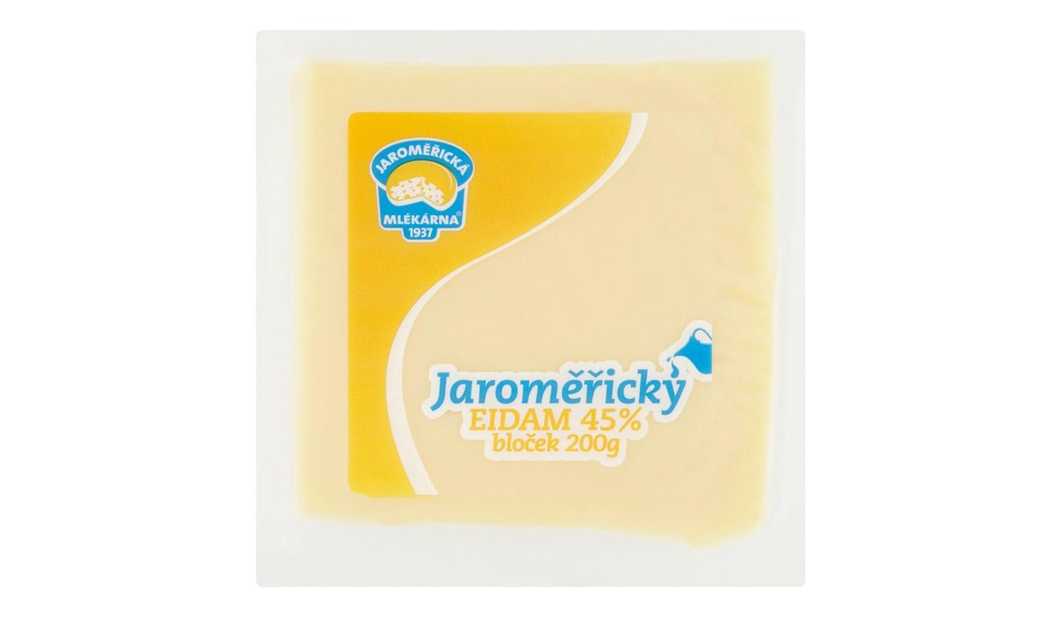 Jaroměřická Mlékárna Eidam blok 45% bloček 200 g
