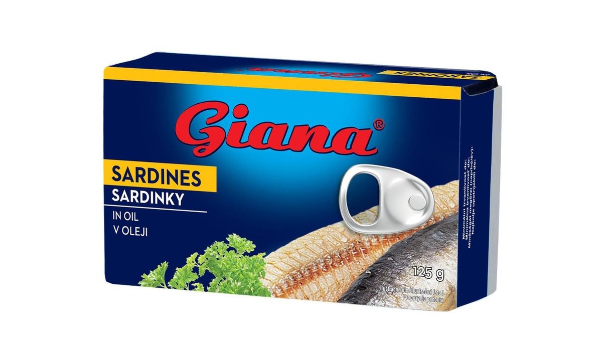 Giana Sardinky ve slunečnicovém oleji 125 g