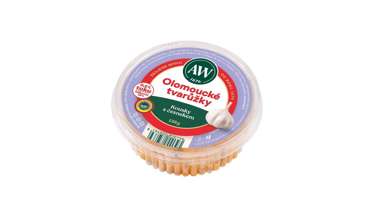AW OLOMOUCKÉ TVAR.KOUSKY S ČESNEKEM 125G