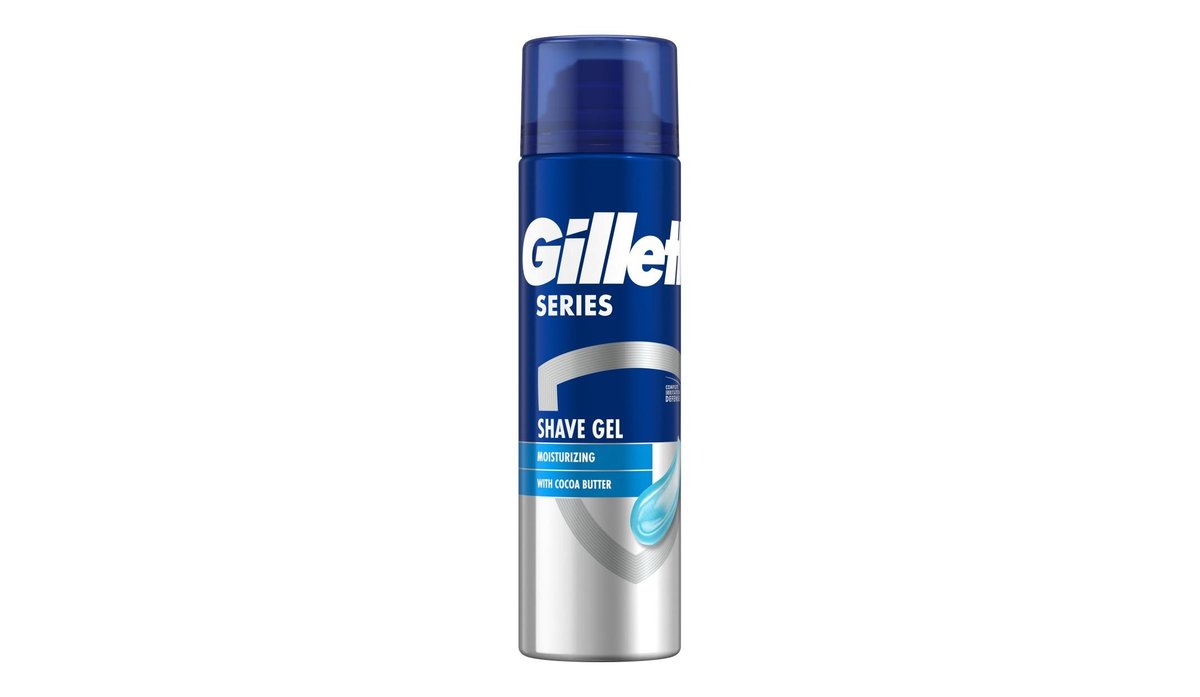 Увлажняющий гель для бритья Gillette Series с маслом какао, 200 мл