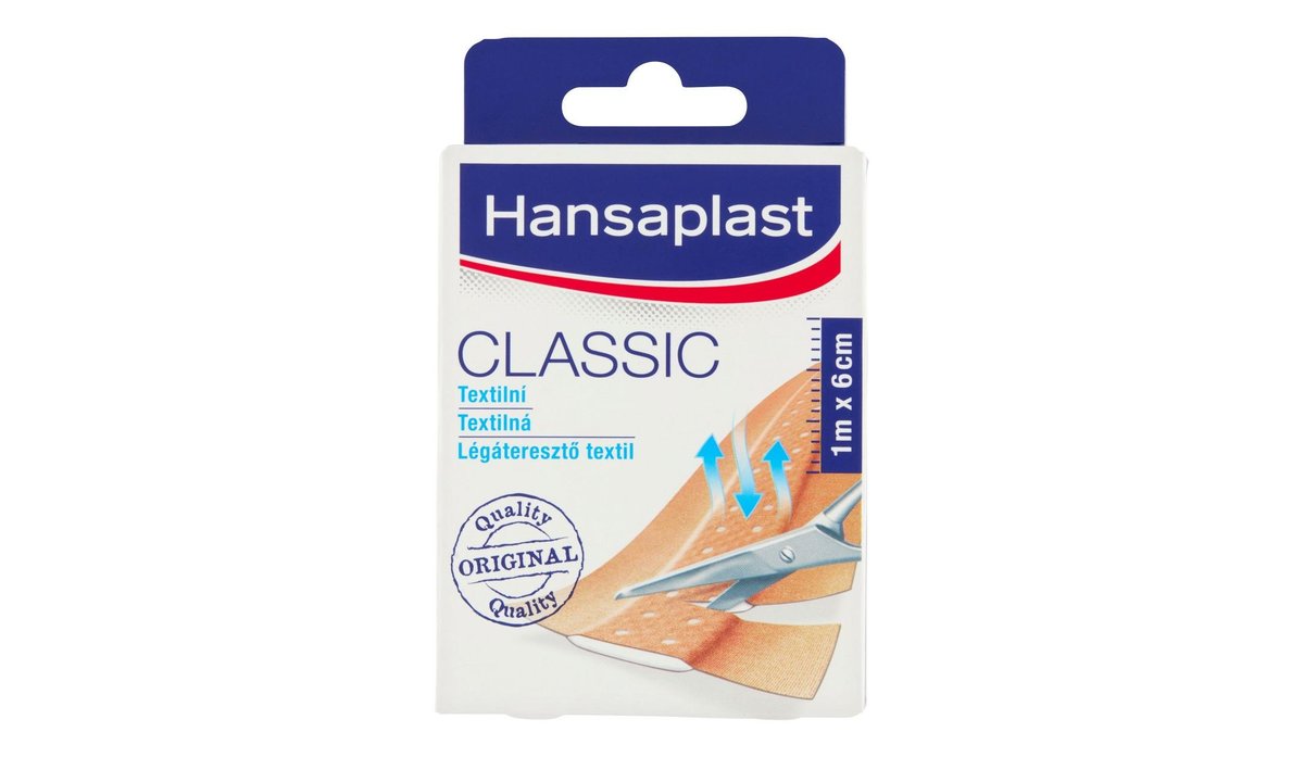 Hansaplast Classic Textilní náplast 1mx6cm 1 ks