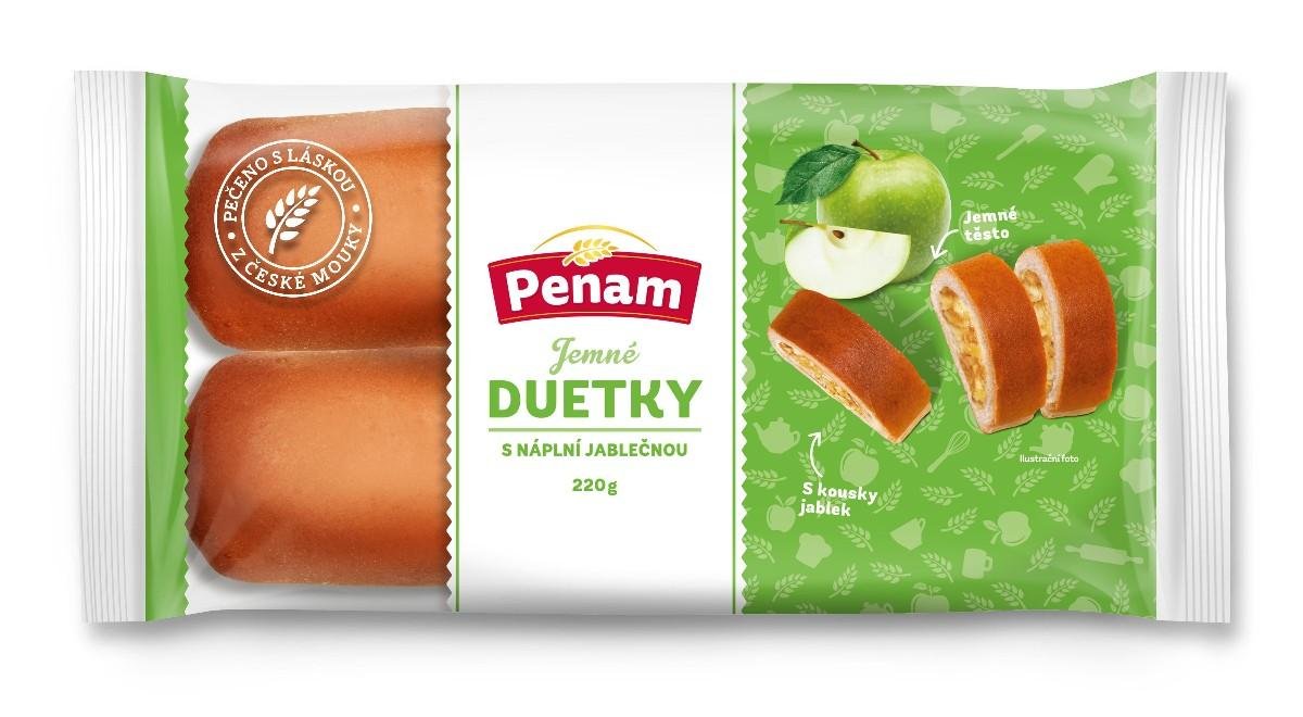 Penam Duetky s jablečnou náplní 2 kusy 220g