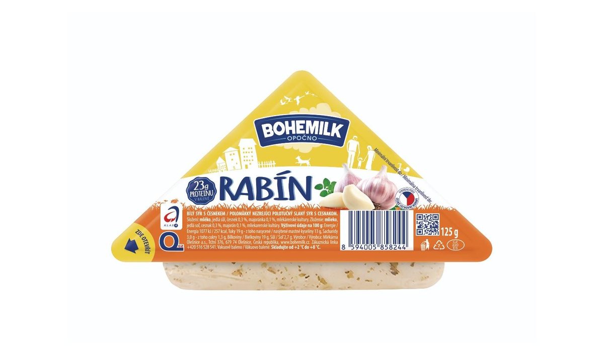 Moravia Rabín kořeněný bílý sýr 125 g