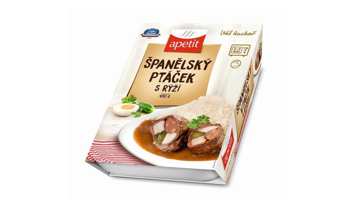 Apetit Španělský ptáček, rýže  490g