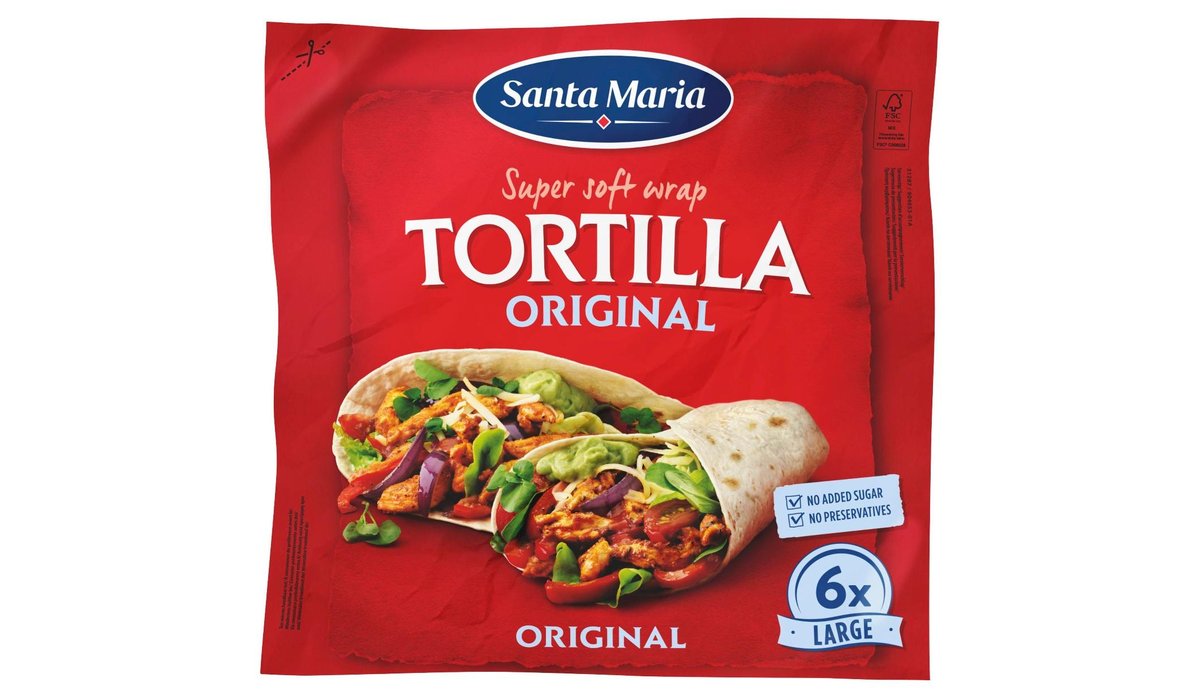 Santa Maria Tex Mex Tortilla original wrap 371 g