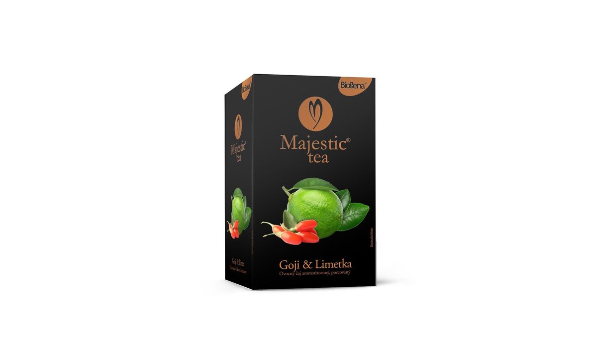 Biogena Majestic Tea Goji & limetka ovocný čaj aromatizovaný, porcovaný 20x2,5 g