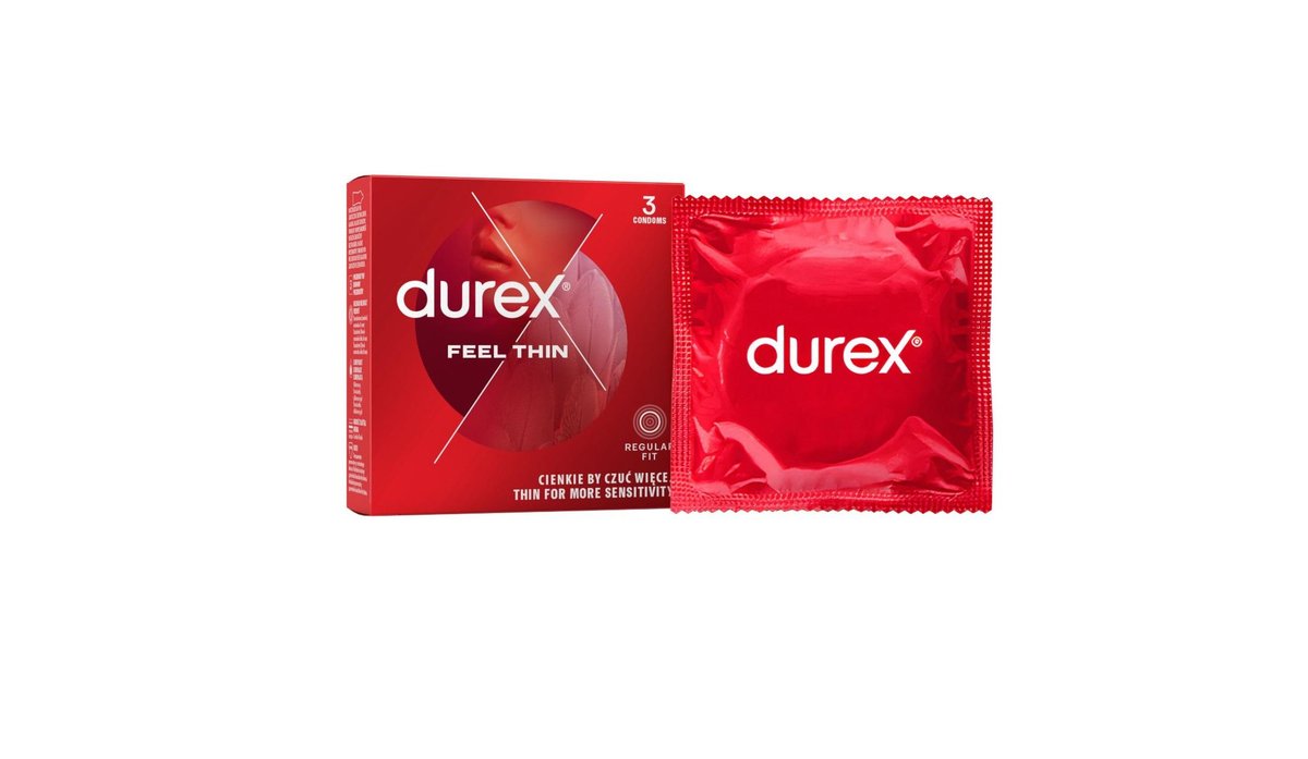 Презервативы Durex Feel Thin для большей чувствительности, 3 шт.