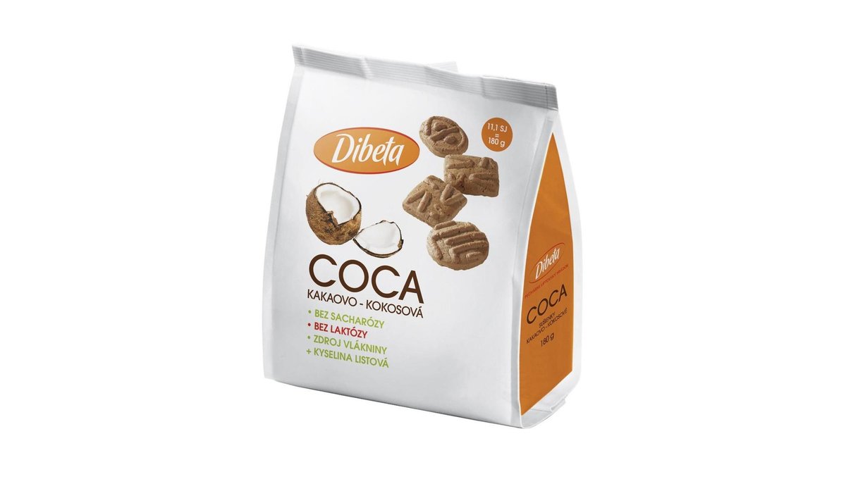 Dibeta COCA kakaovo-kokosové sušenky 180g
