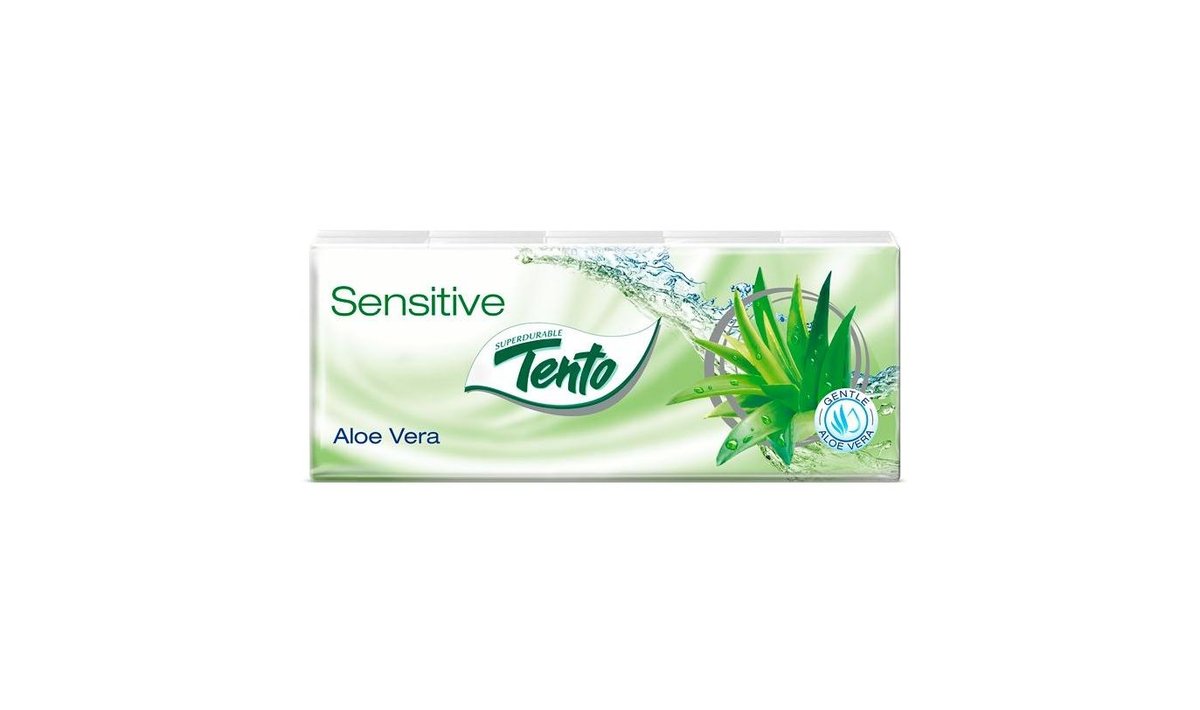 Tento Family Aloe Vera Kapesníky 3-vrstvé 10x10ks