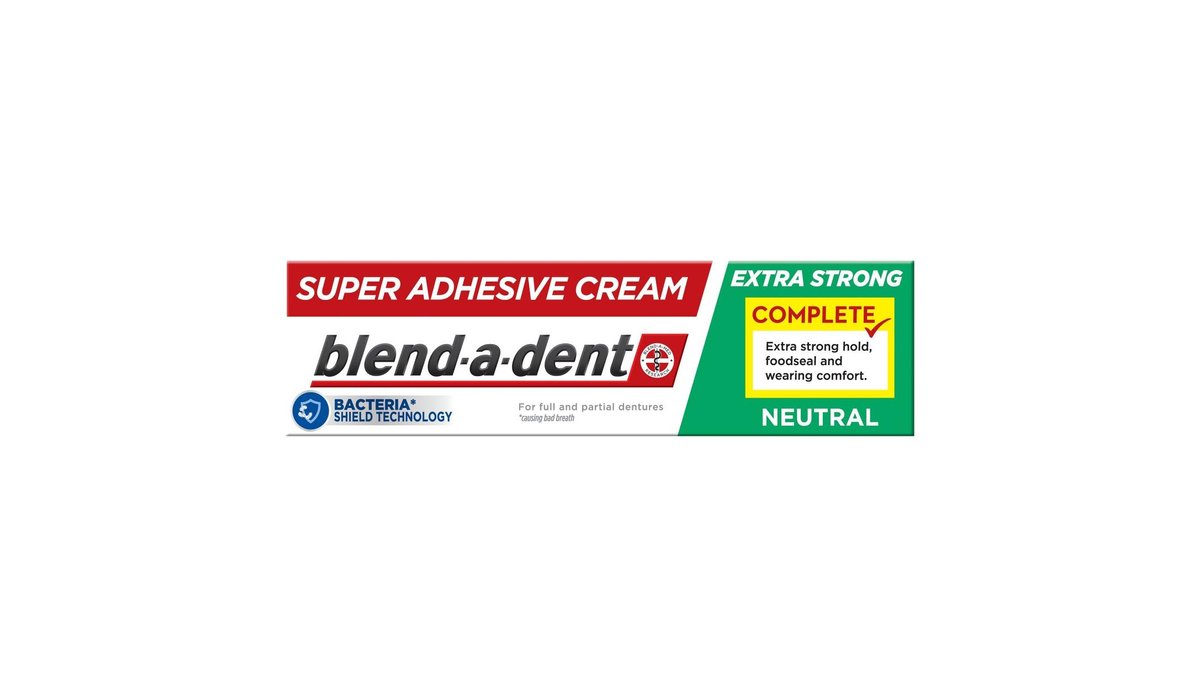 Blend-a-dent Complete Neutral Fixační krém na zubní náhradu 47 g
