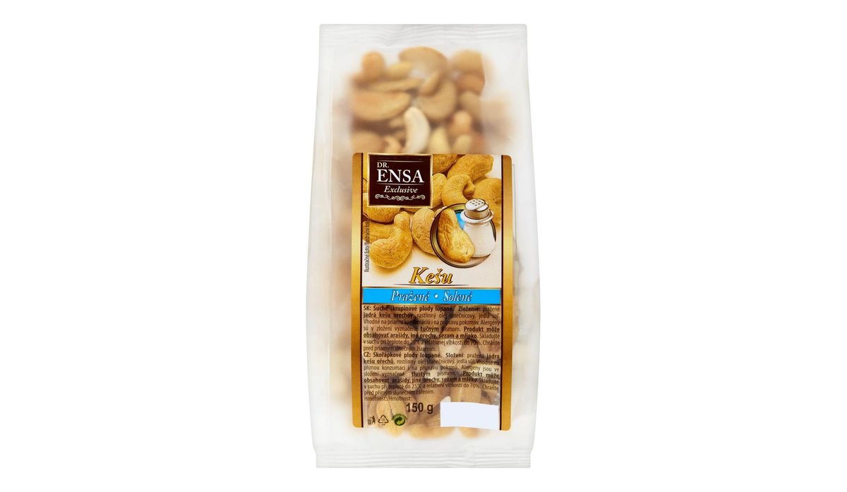 Dr.Ensa Exclusive Kešu pražené solené 150 g