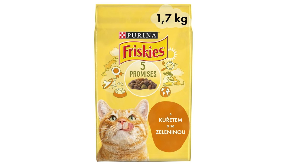Friskies S kuřetem a přidanou zeleninou 1,7 kg