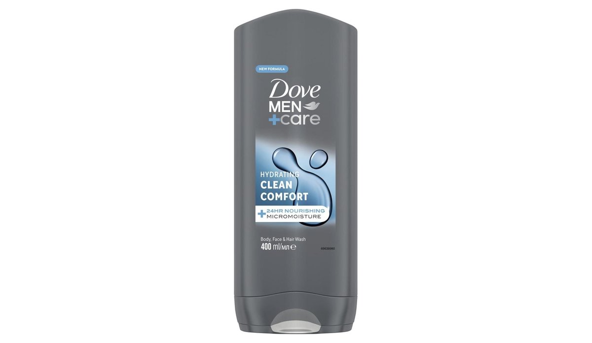 Dove Men+Care Clean Comfort sprchový gel pro muže na tělo a tvář 400 ml