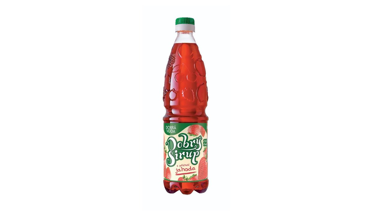 Dobrá Voda Dobrý Sirup s příchutí jahoda 0,7 l