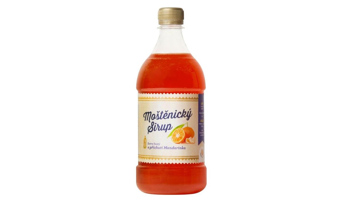 Moštěnický sirup Mandarinka 0,7 l