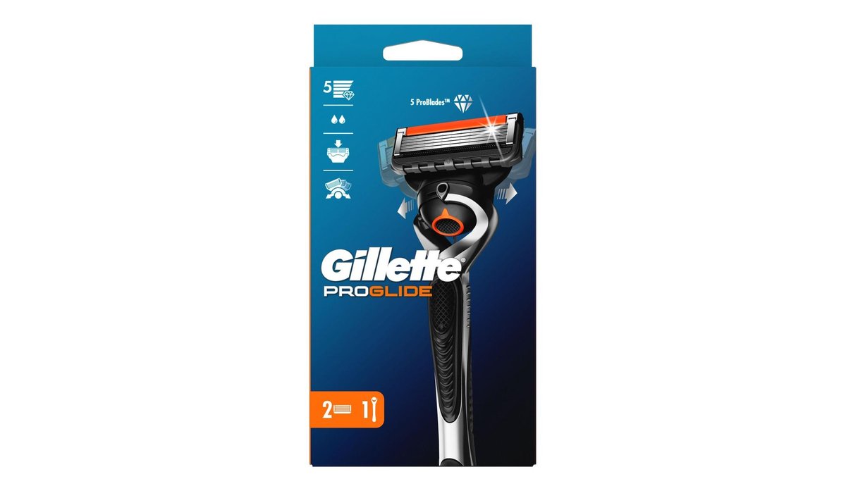 Мужская бритва Gillette ProGlide + 2 сменные бритвенные головки