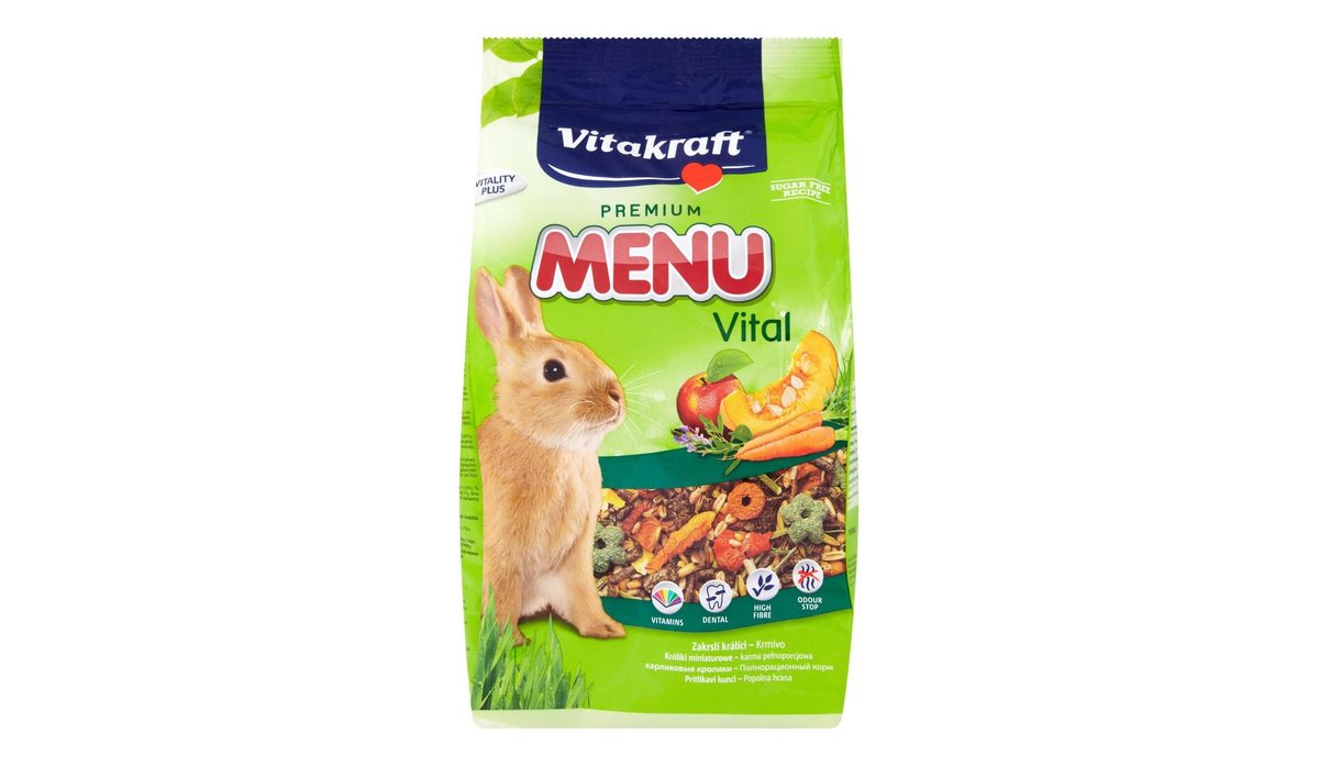 Vitakraft Premium menu vital krmivo pro zakrslé králíky 1 kg